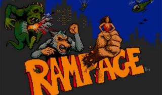 Rampage video game title screen