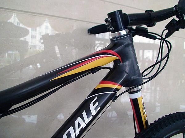 Paint is surprisingly heavy so Cannondale's riders will go with a raw carbon finish and minimal decals.