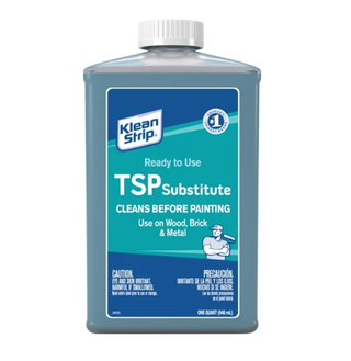 a bottle of TSP cleaning solution