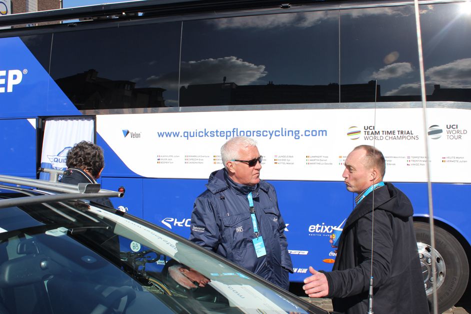 Longstanding Quick-Step boss Patrick Lefevere is a constant presence at the classics