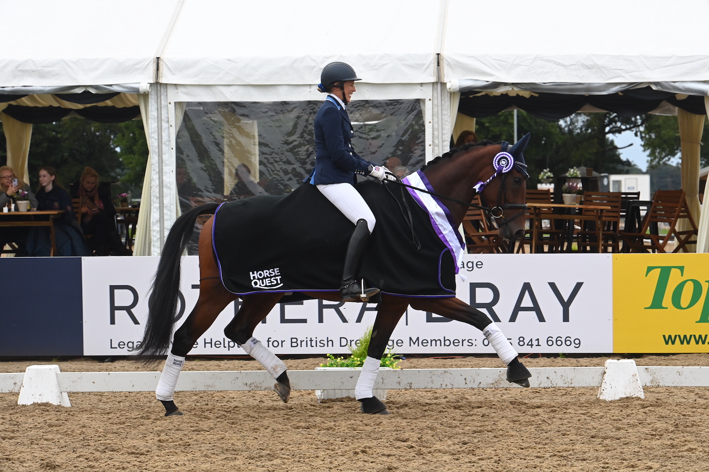 Sarah Ingham and Mowgli S at the 2024 National Dressage Championships.