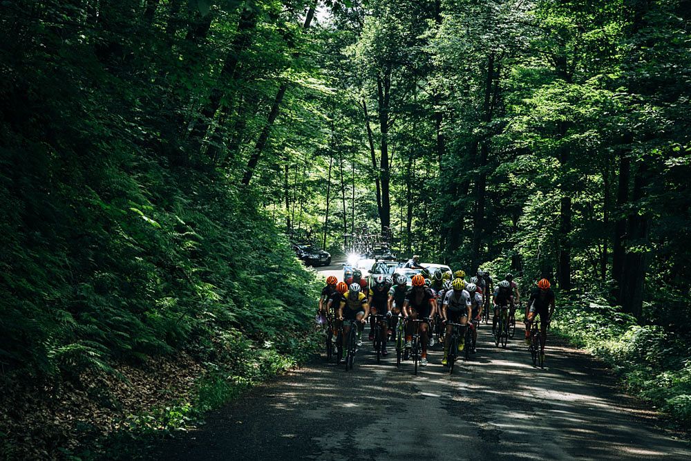 Nearing the courses midway point, the course headed through some beautiful forests