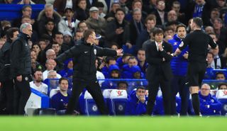 Mourinho and Antonio Conte clashed on the touchline as Chelsea were winners in the FA Cup quarter-final