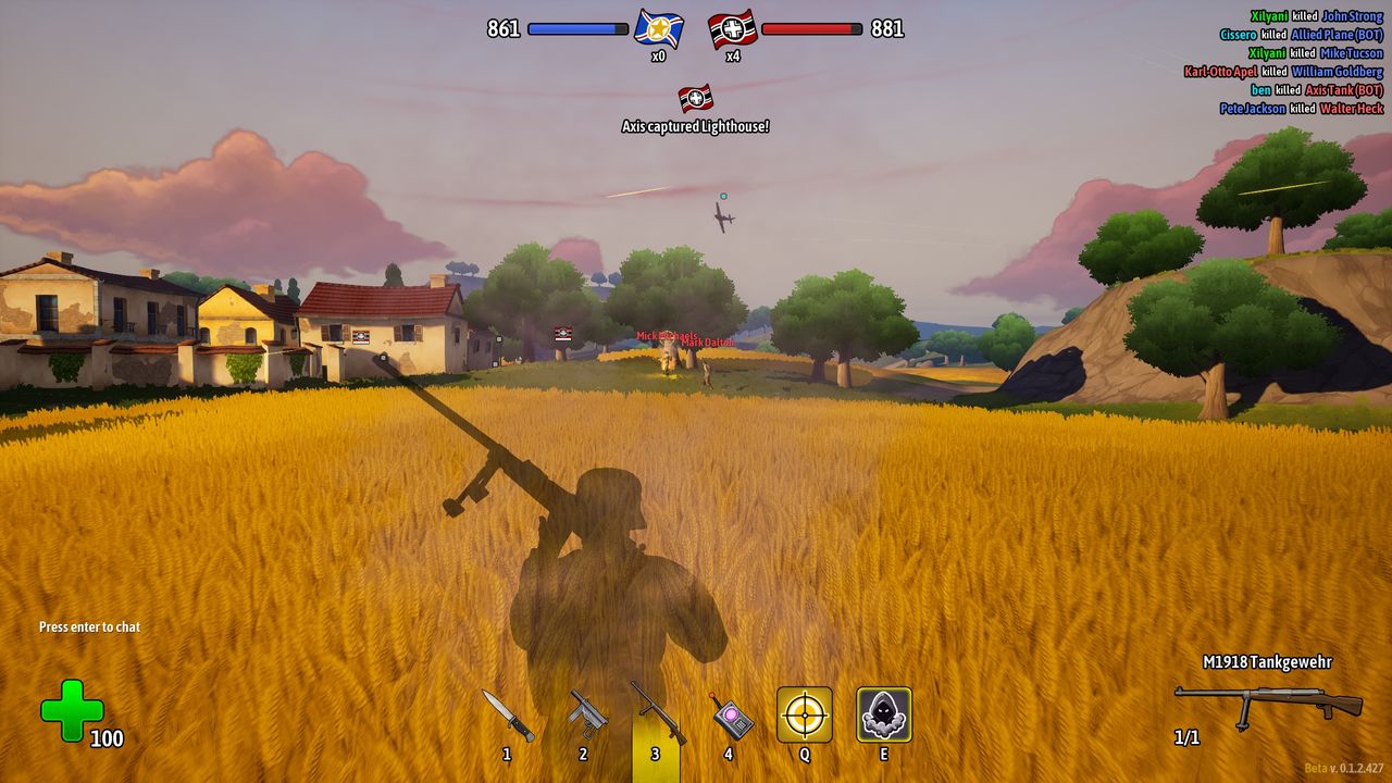 Screenshot from an in-development build of Heroes of Valor