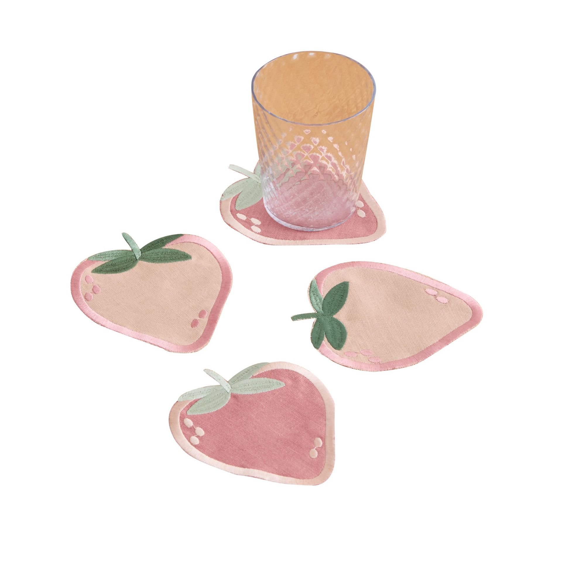 Les Fruits Fraise Coasters