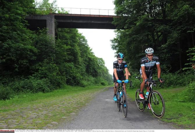 Chris Froome and Gert Steegmans