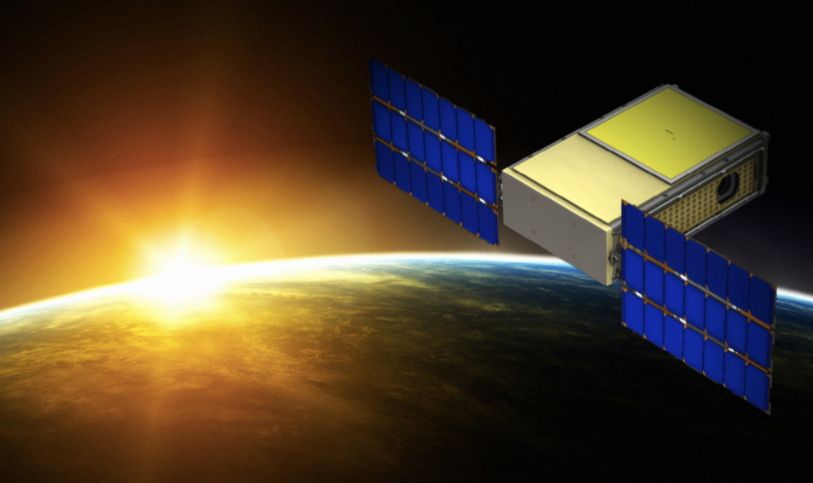 Artist&#039;s illustration of NASA&#039;s Biosentinel cubesat in space. 