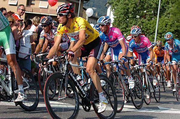 Frank Schleck rides along on stage five