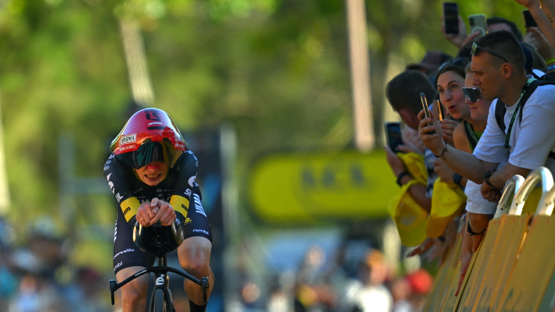 Team Visma-Lease a Bike's Jonas Vingegaard at Tour de France 2026