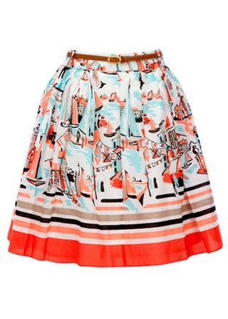 Oasis printed skater skirt, £42