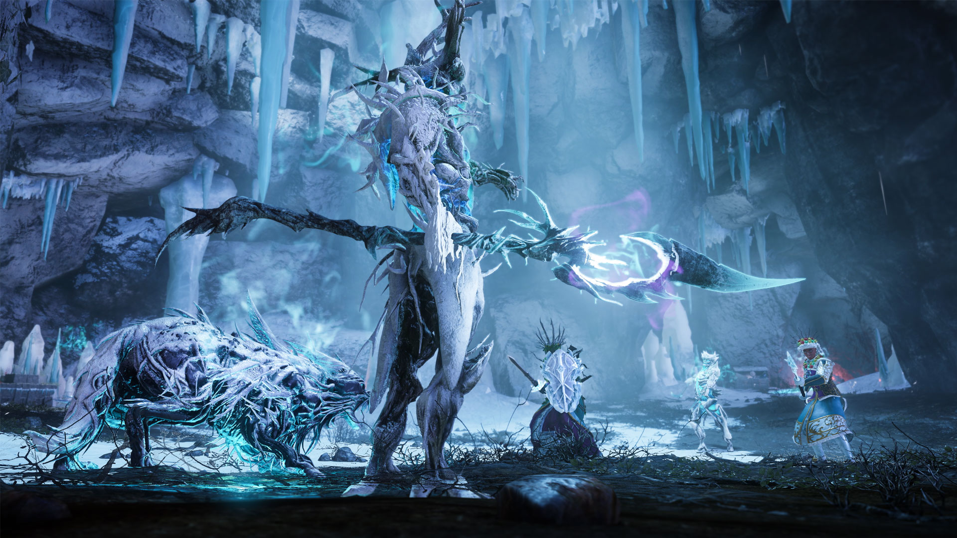 The Icy caves from the Winter Convergence event in New World.