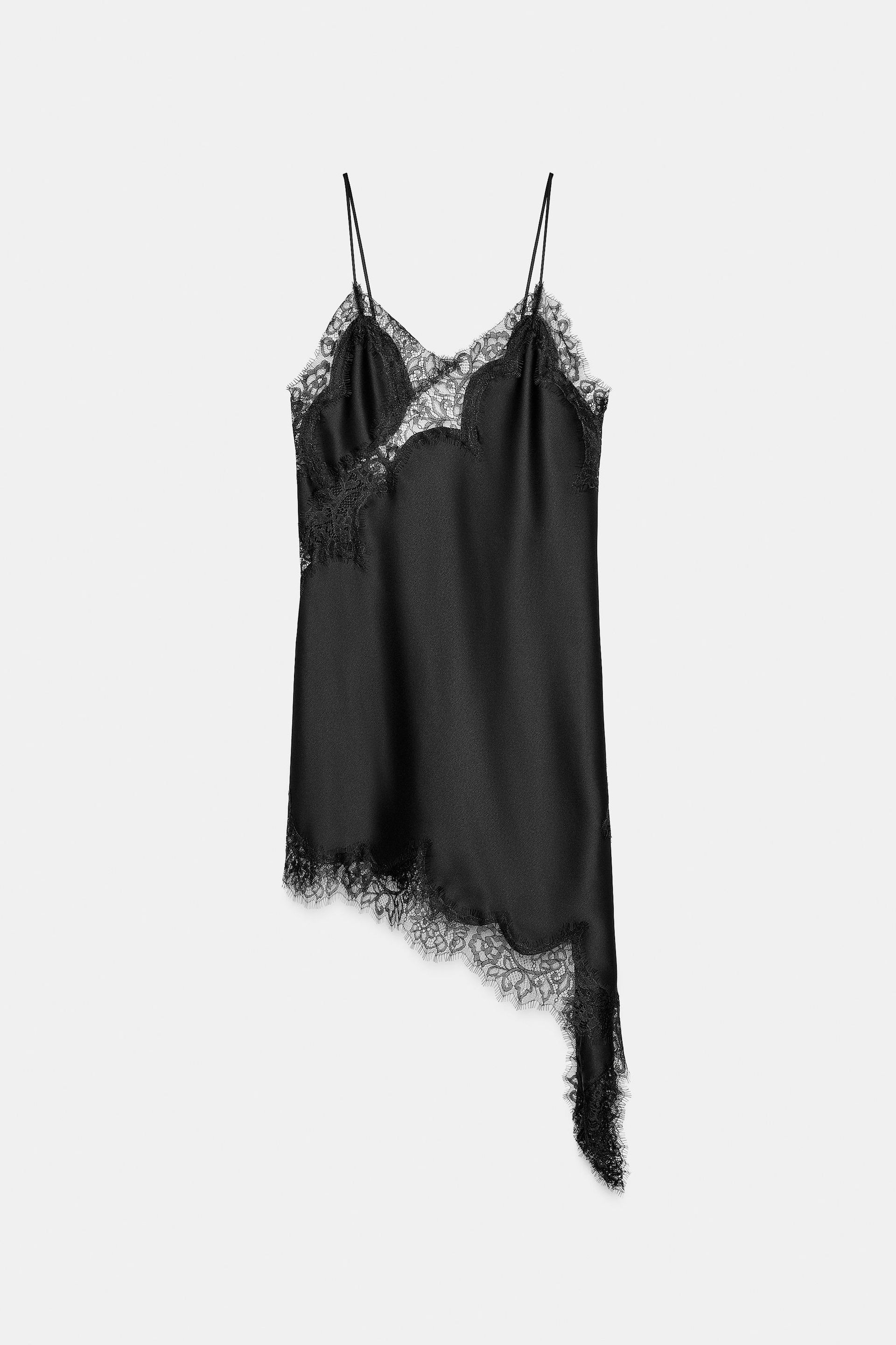 Zw Collection Asymmetric Lace Dress