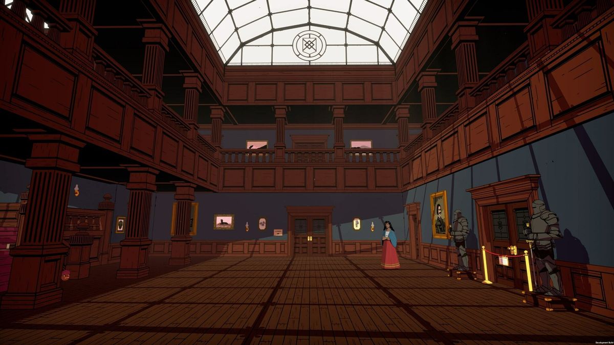 A large hotel lobby