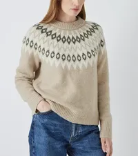 Fair Isle Jumper, natural £45 | Johnlewis.com