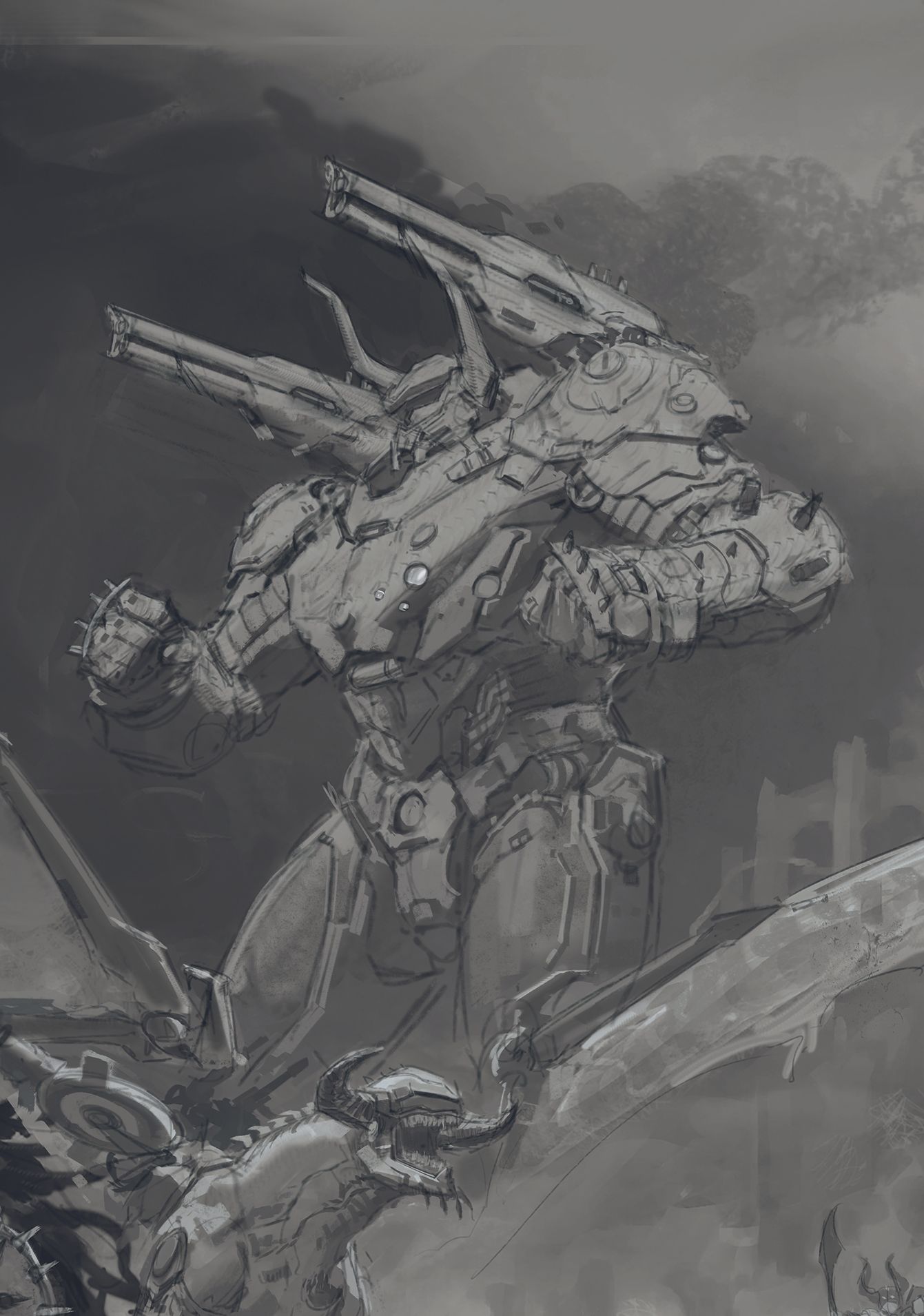 Doom the Dark Ages cover art tutorial