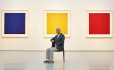 Hiroshi Sugimoto in the Hayward Gallery with his Opticks series