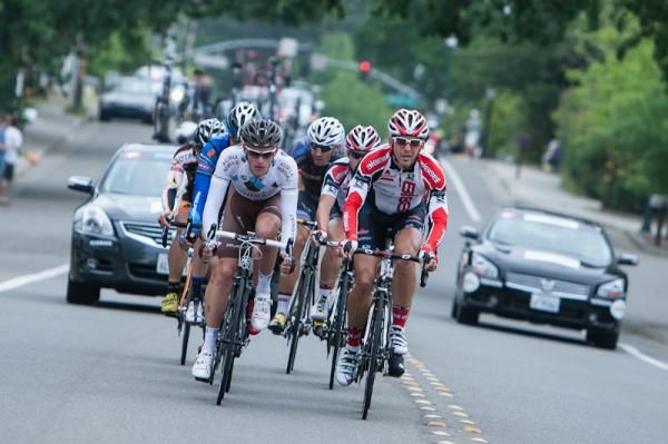 Escape group: Maxime Boulet (AG2r), Jeff Louder (UnitedHealthcare), David Boily (Spidertech-C10), Andrew Dahlheim, Ben Jacques-Maynes (Bissell), Sebastian Salas (Optum pro Cycling-Kelly Benefit Strategies), Josh Atkins (Bontrager-Livestrong), Sam Johnson (Exergy)