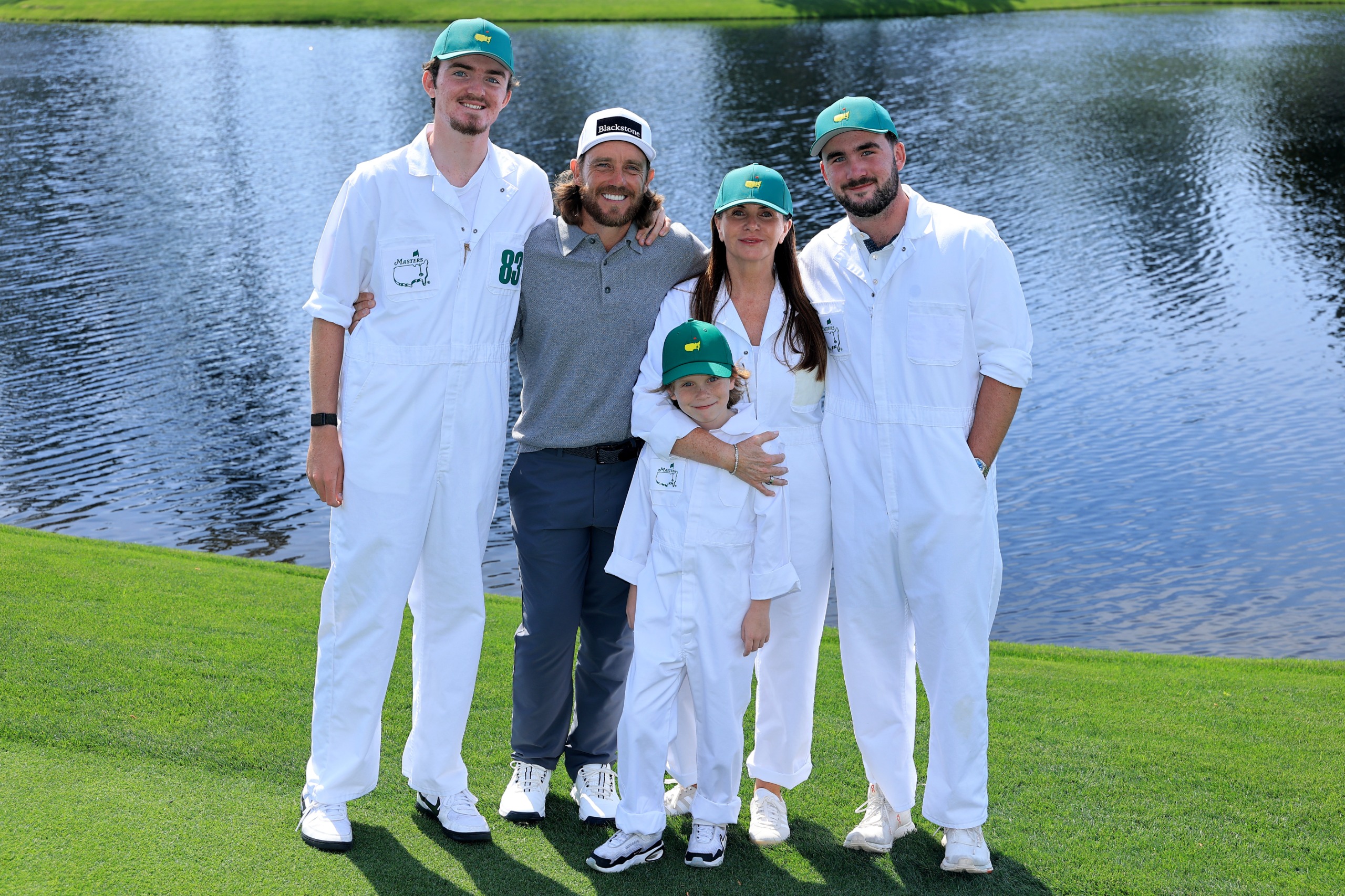 Tommy and Clare Fleetwood at the Masters Par 3 Contest in April 2026