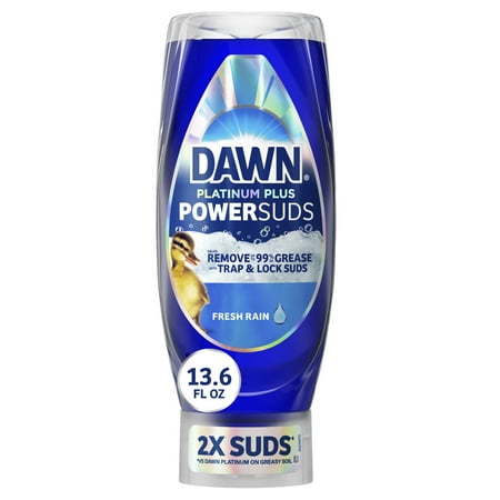 Dawn Platinum Plus Powersuds Liquid Dish Soap, 13.6 Oz. Ez-Squeeze Bottle
