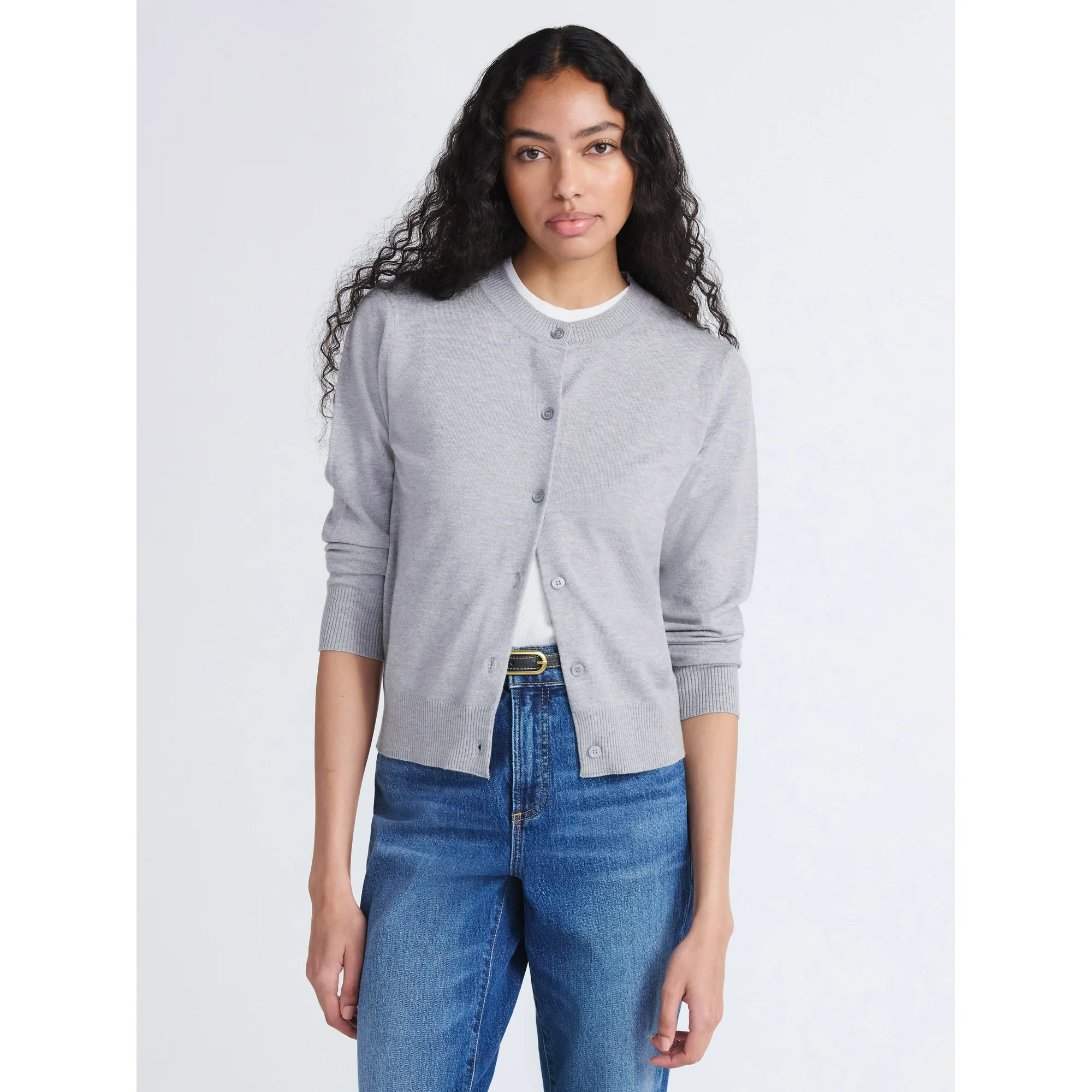 Free Assembly, Free Assembly Women's Cozy Yarn Classic Cardigan Sweater, Midweight, Sizes Xs-4x