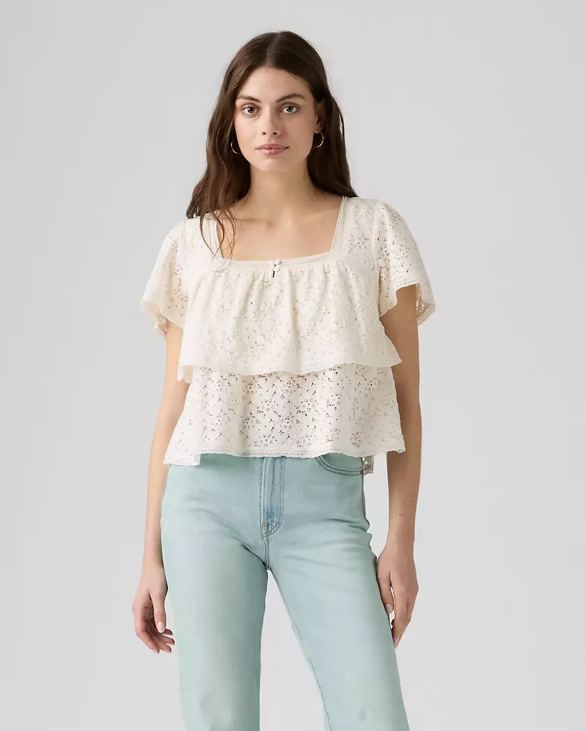 Levi's, Dom Short-sleeve Lace Blouse