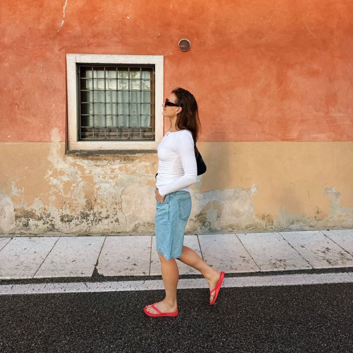 Best arch support flip flops: Senior Health Editor Ally Head in Archies sandals