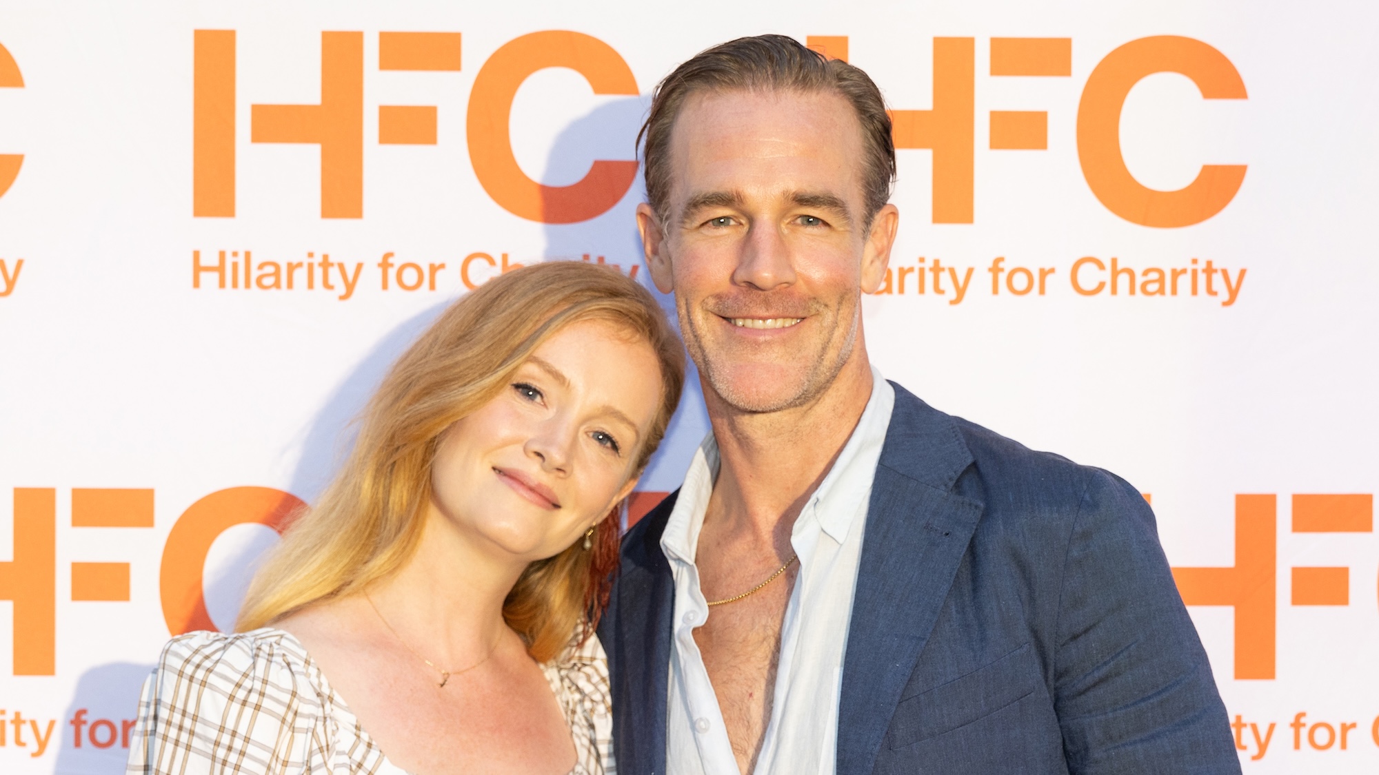 SEPTEMBER 30: James Van Der Beek (R) and Kimberly Van Der Beek attend HFC&rsquo;s Brain Health Dinner on September 30, 2023 in Austin, Texas. (Photo by Rick Kern/Getty Images for Hilarity for Charity)
