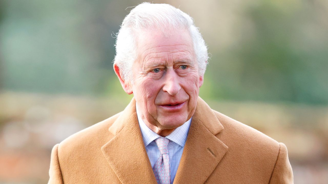 King Charles&#039; shirtless beach shot revealed. Seen here he attends the Epiphany service at the church of St Lawrence