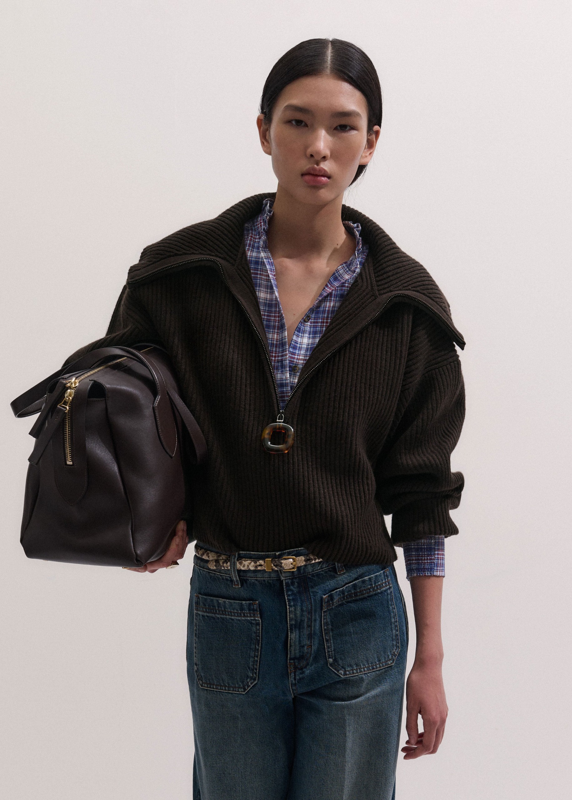Sculptural Zip Jumper