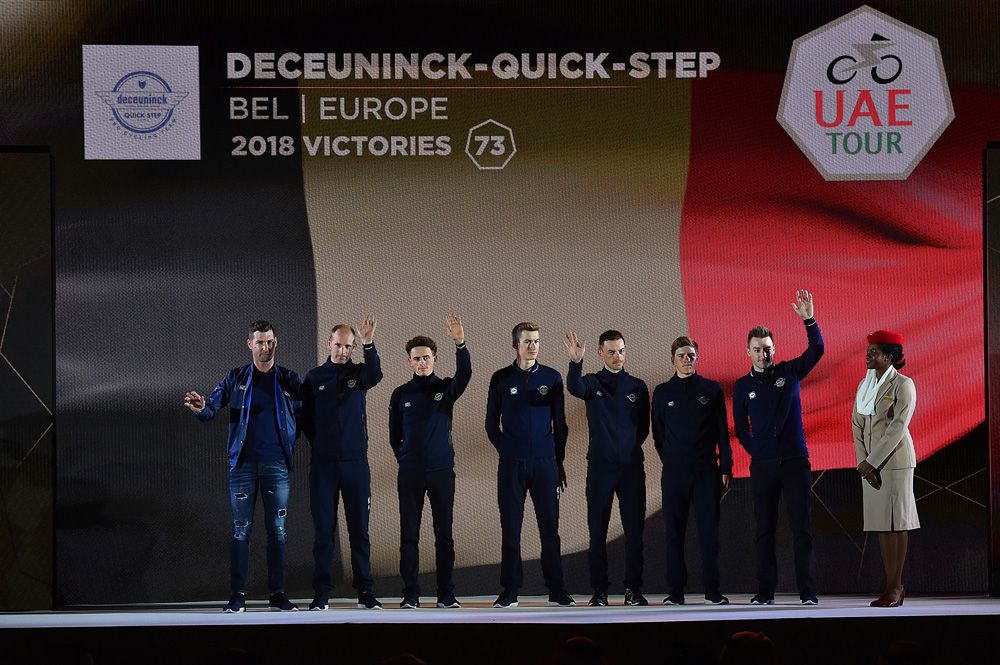 Remco Evenepoel is part of the Deceuninck-QuickStep line-up alongside Viviani