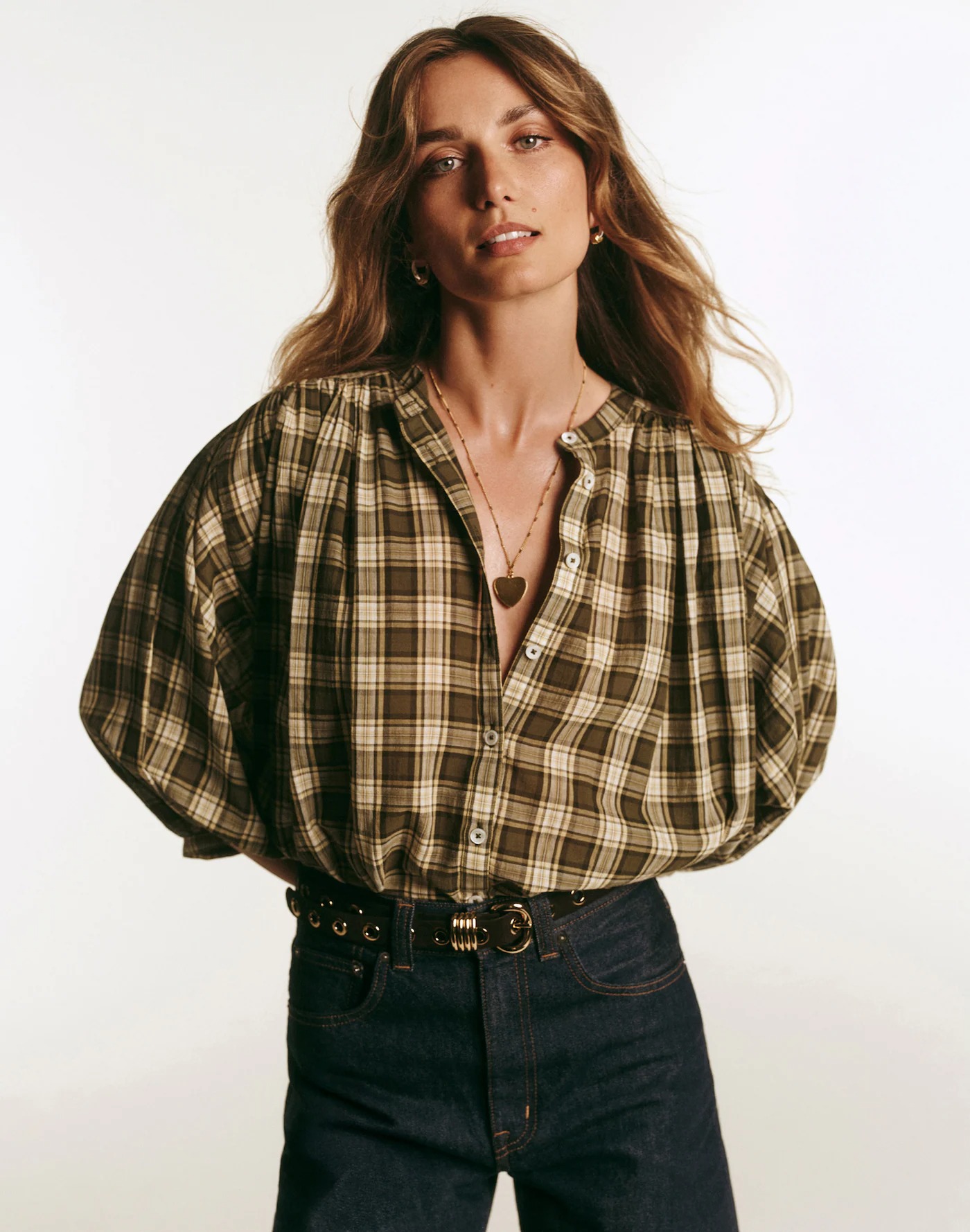 MW, Balloon-Sleeve Top