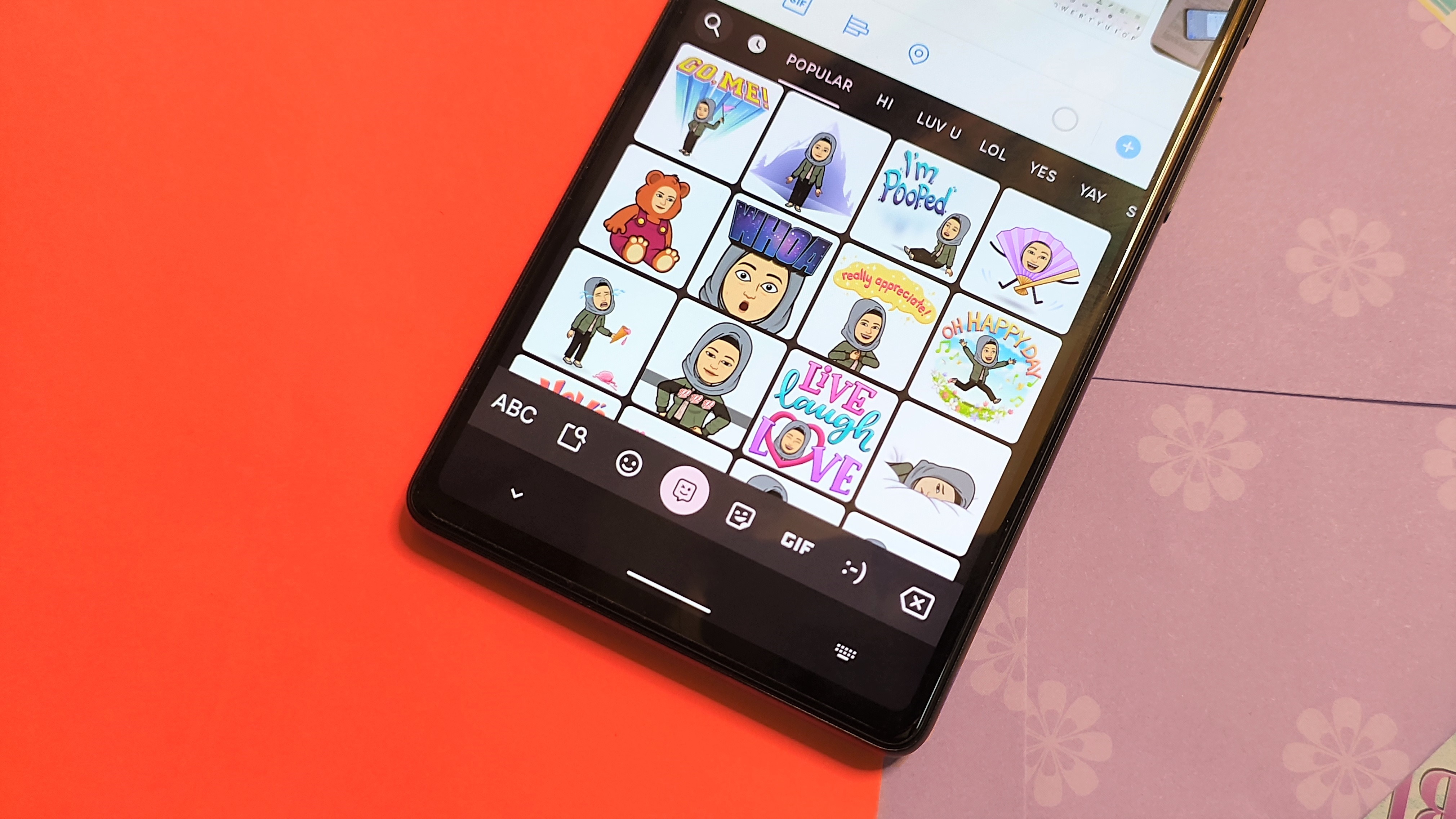 Bitmoji on Gboard