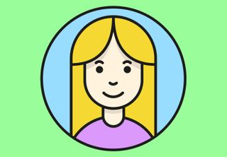 Vector art tutorials: Cartoon of girl's face