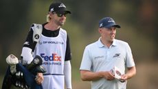 Matt Fitzpatrick and his caddie at the Open de France 