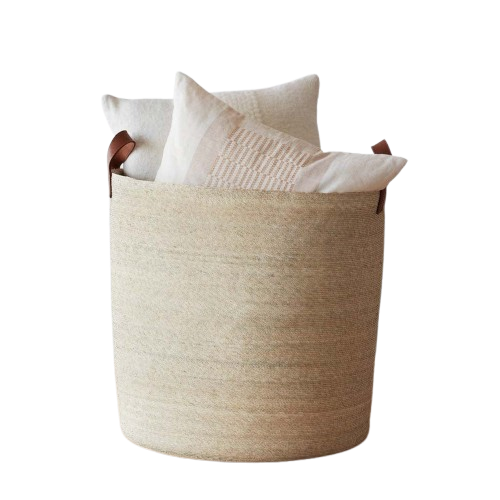 A woven storage basket