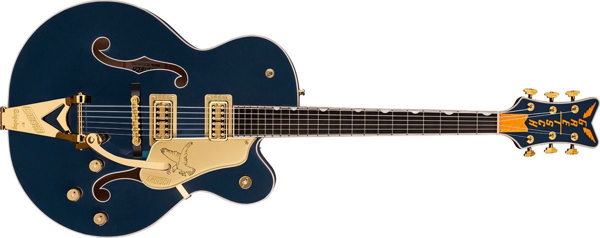 G6136TG Players Edition Falcon Hollow Body with String-Thru BigsbyGold Hardware Midnight Sapphire