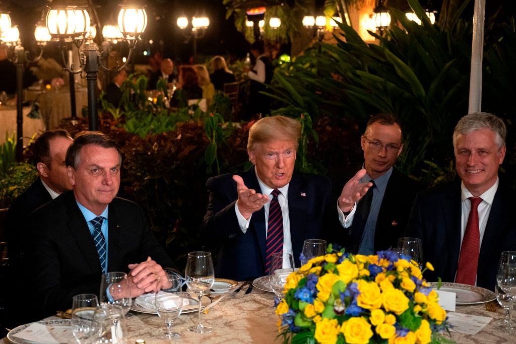 Trump hosts Brazil&amp;#039;s president at Mar-a-Lago