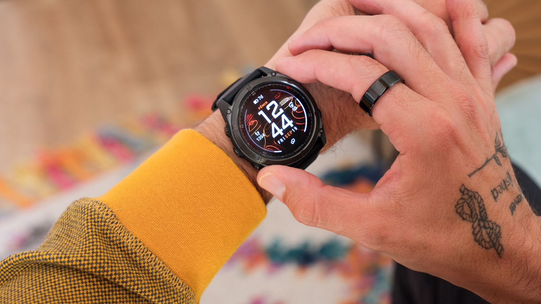 Garmin Fenix 8 Pro MicroLED in hand