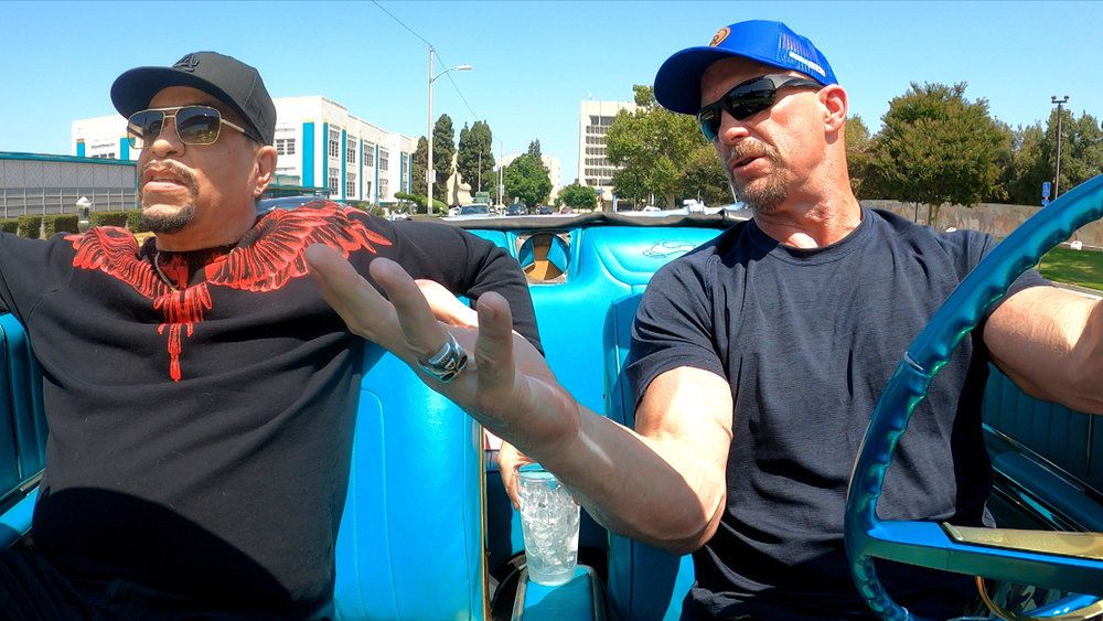 Ice-T (left) and Steve Austin in USA Network&#039;s &#039;Straight Up Steve Austin&#039;