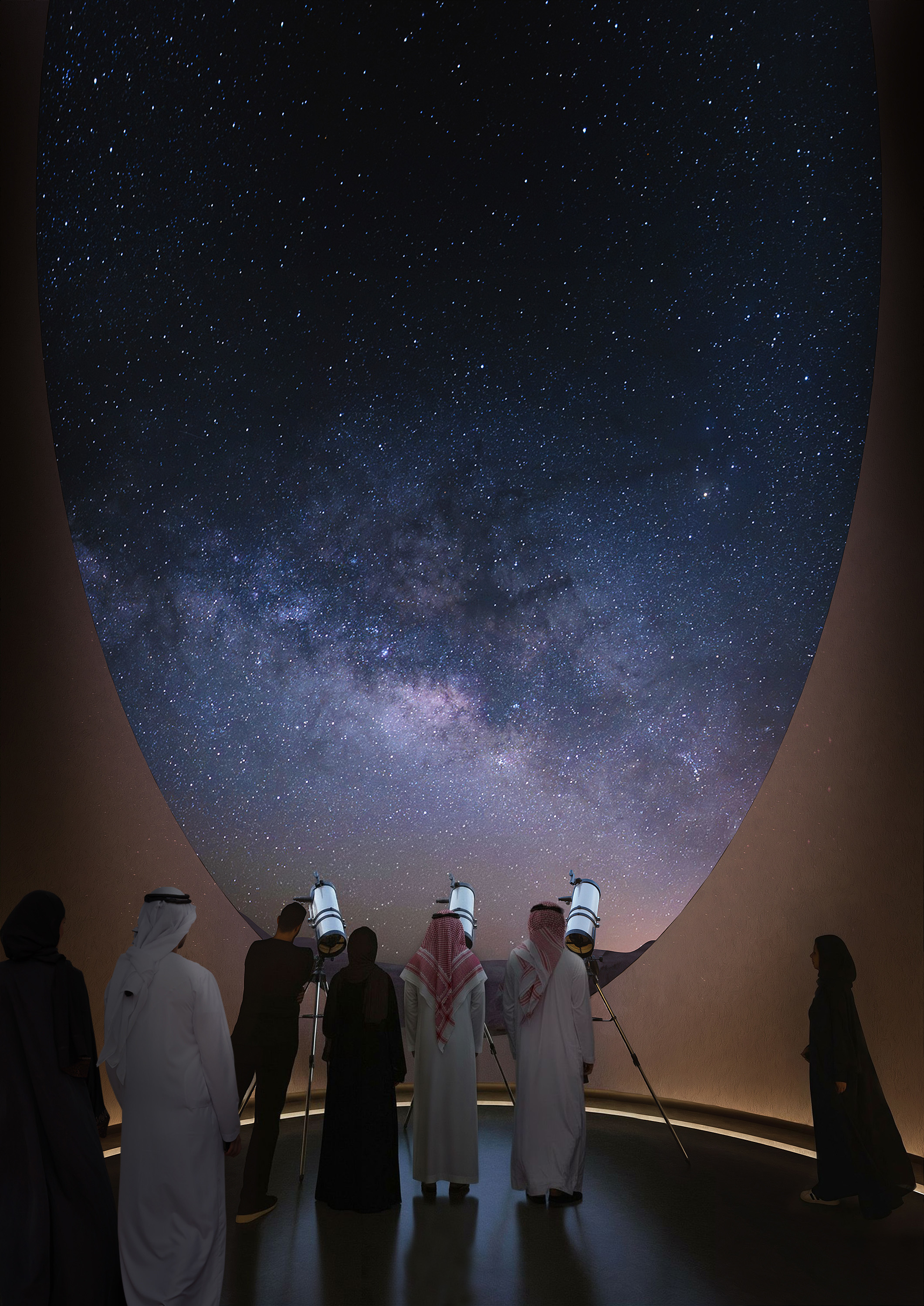 Interior of the proposed AlUla Manara Observatory
