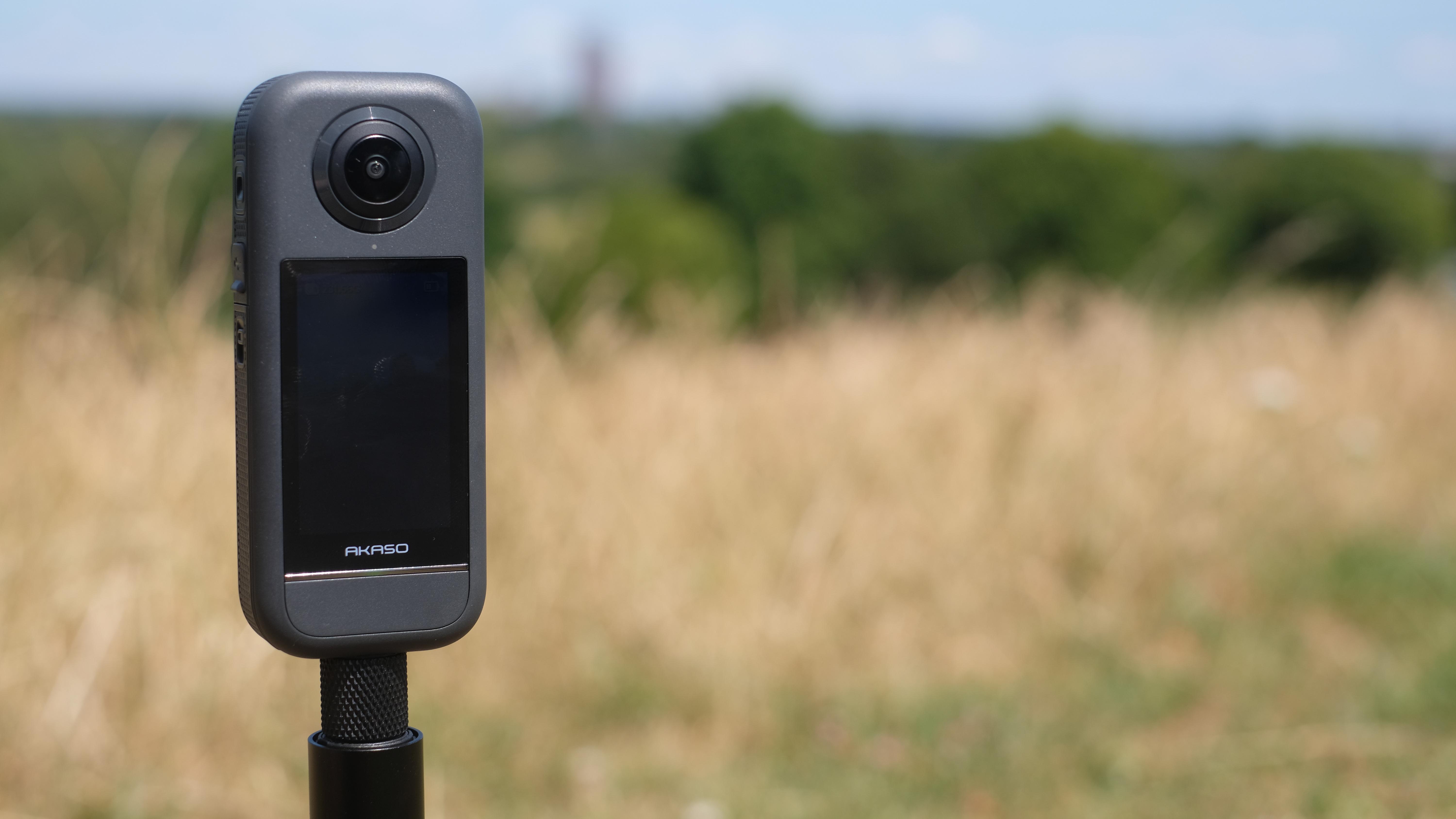 A photograph of the Akaso 360 action camera