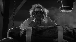 A clip of the Young Frankenstein movie, as seen in the Apple Vision Pro 'Get Ready' advert.