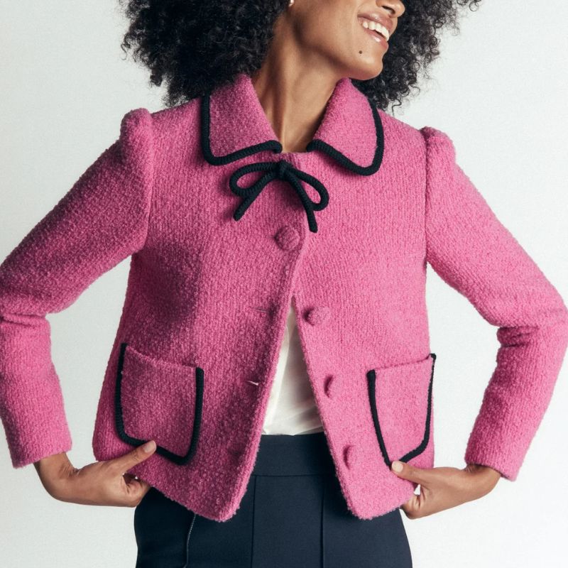 pink jacket