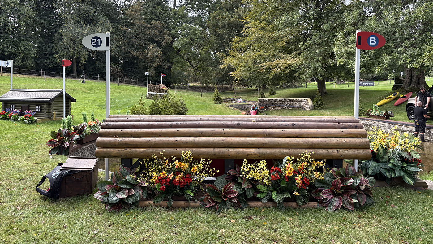 Burghley Horse Trials cross-country course 2025 fence 21b direct route