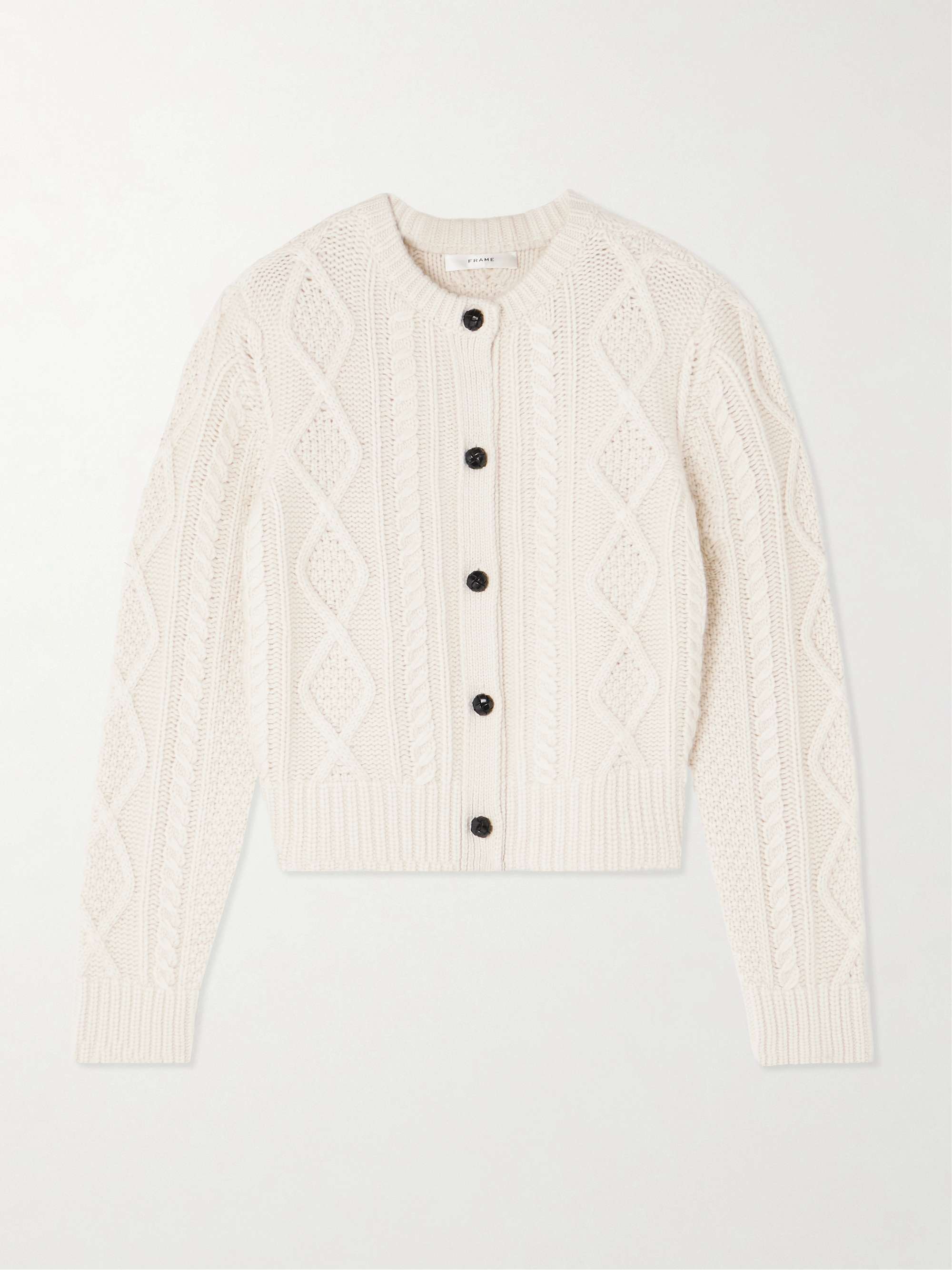 Cable-Knit Cashmere Cardigan