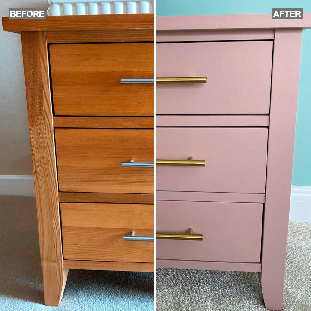 Homeowner updates dated bedside tables for £30