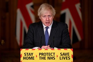 U.K. Prime Minister Boris Johnson at a COVID-19 press conference on Jan. 22, 2021, where he announced there is some evidence that the new U.K. variant is more deadly.