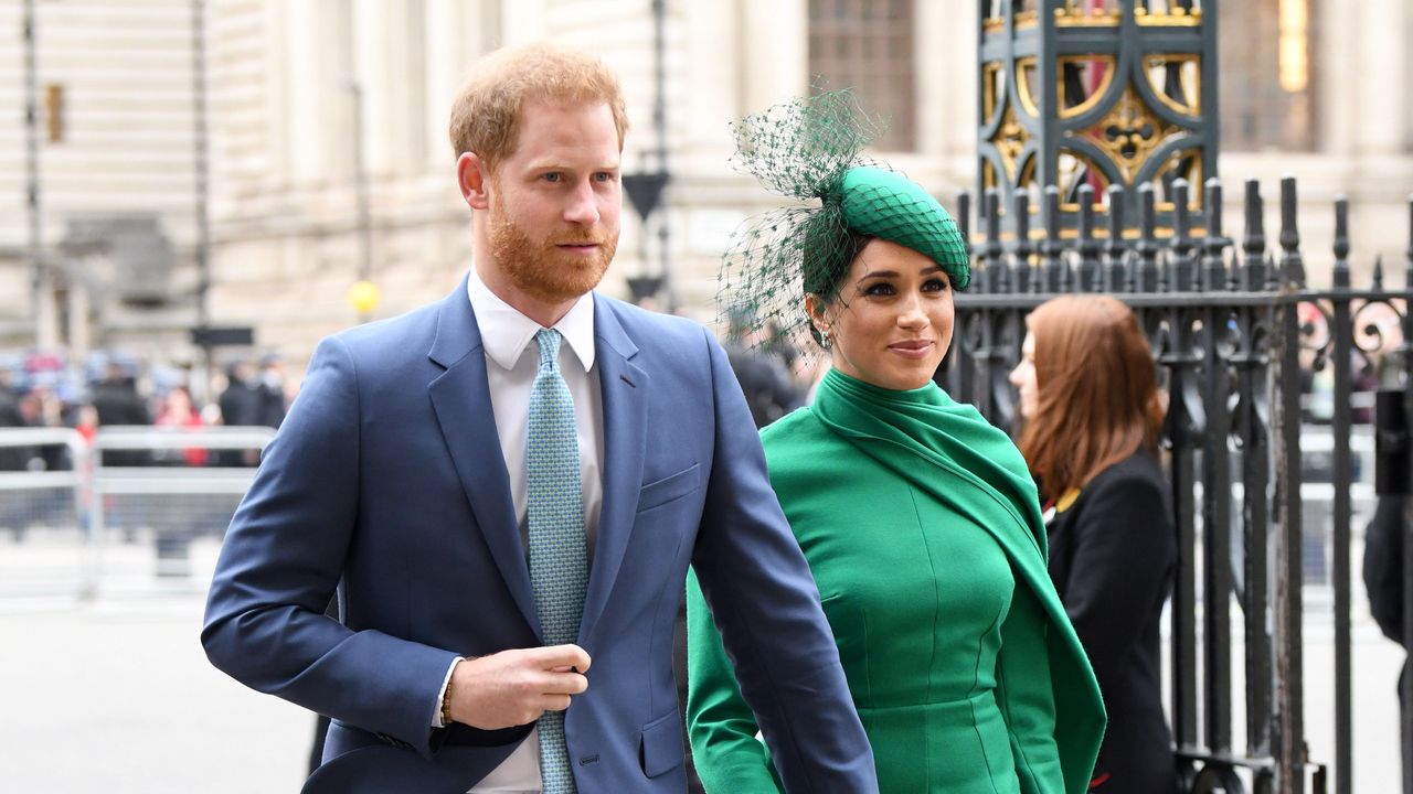 london, england march 09 prince harry, duke of sussex and meghan, duchess of sussex attend the commonwealth day service 2020 at westminster abbey on march 09, 2020 in london, england photo by karwai tangwireimage