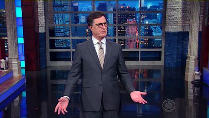 Stephen Colbert questions Donald Trump business "genius"
