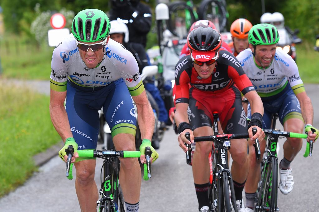 Mat Hayman gives it some for Michael Albasini